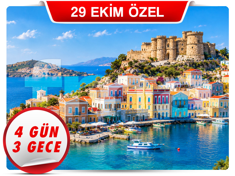RODOS ADASI TURU ”Symi Adası Farkı ile” 4 Gün – 3 Gece “29 Ekim Özel!”
