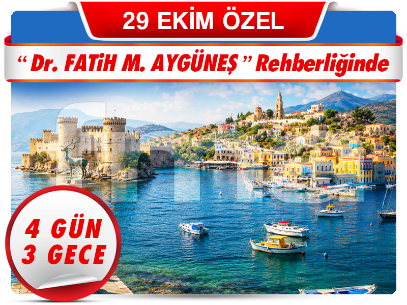 RODOS ADASI TURU ”Symi Adası Farkı ile” 4 Gün – 3 Gece “29 Ekim Özel!”
