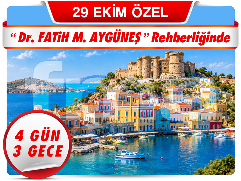 RODOS ADASI TURU ”Symi Adası Farkı ile” 4 Gün – 3 Gece “29 Ekim Özel!”
